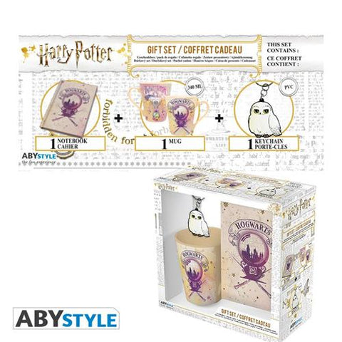 HARRY POTTER - MUG 320ML + PORTACHIAVI + NOTEBOOK HOGWARTS