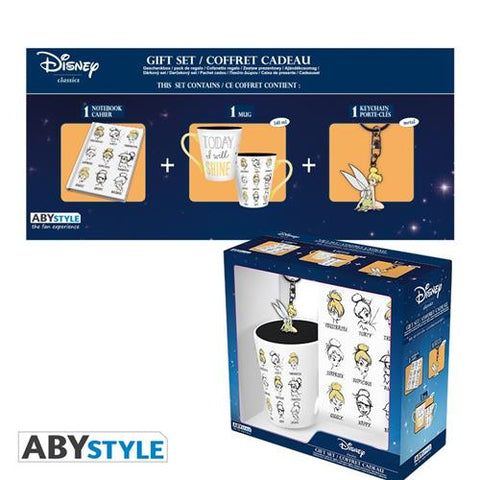 DISNEY - MUG 320ML + PORTACHIAVI + NOTEBOOK TINKER BELL