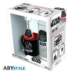 STAR WARS - BICCHIERE 290ML + PORTACHIAVI + MINI MUG DARTH VADER