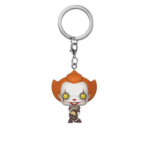 IT: CHAPTER 2 - POP FUNKO VINYL KEYCHAIN PENNYWISE W/ BEAVER HAT 4CM