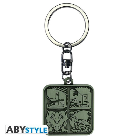 MONSTER HUNTER SYMBOLS KEYCHAIN