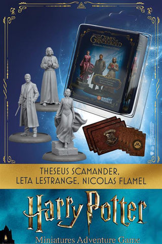 HARRY POTTER - MINIATURE ADVENTURE GAME - SCAMANDER, LESTRANGE, FLAMEL