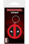 DEADPOOL SYMBOL RUBBER KEYCHAIN