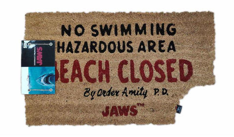 JAWS - DOORMAT - BEACH CLOSED