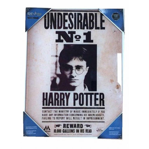 HARRY POTTER - GLASS POSTER (30X40) - UNDESIRABLE N.1