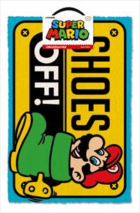 Super Mario Shoes Off Color Doormat